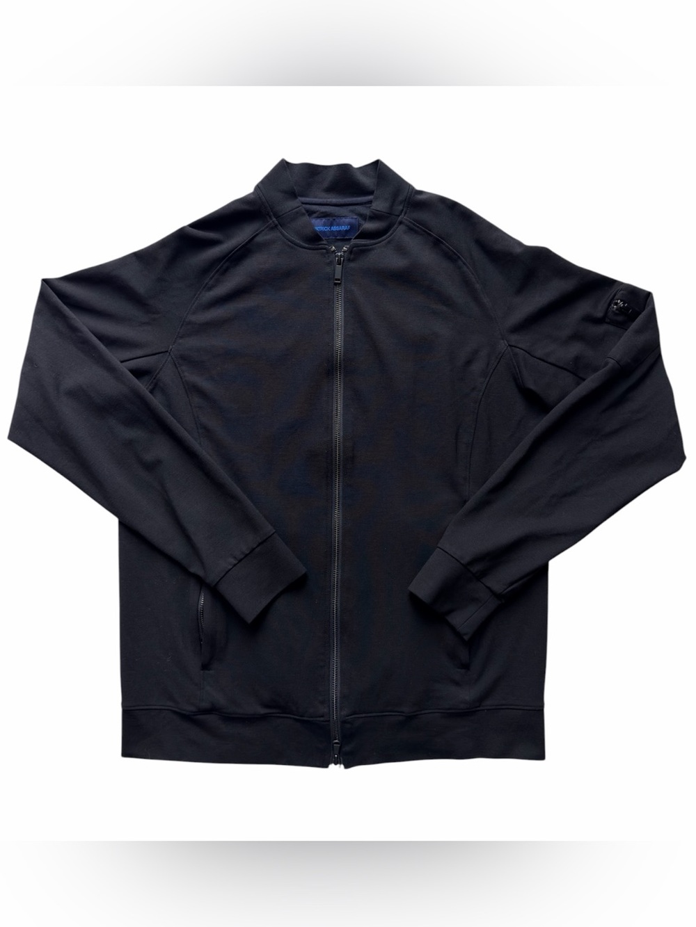Patrick Assaraf Men's Black Full-Zip Sweater Jacket Size L